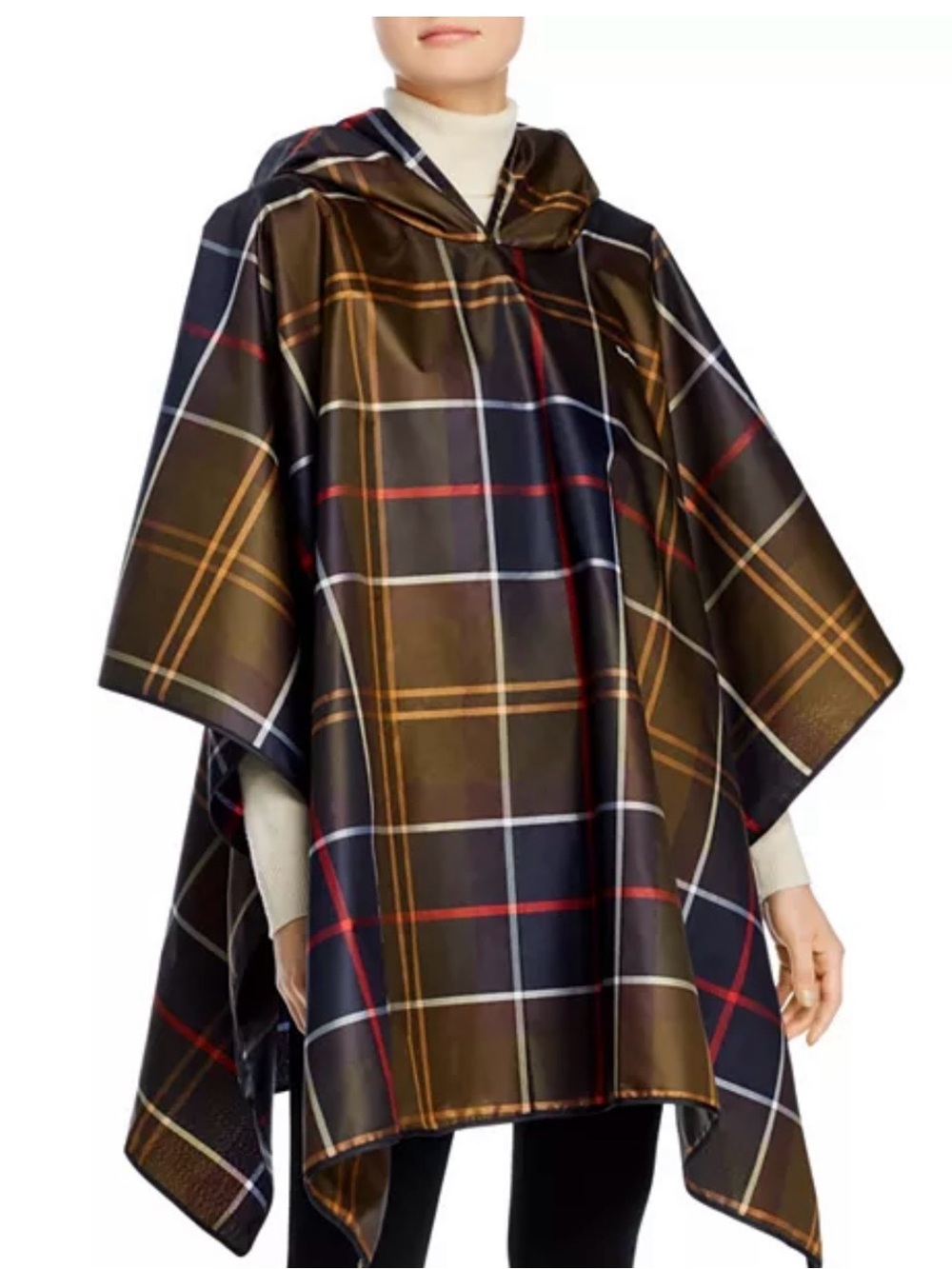 Barbour Hooded Rain Poncho - Classic Tartan, Unisex